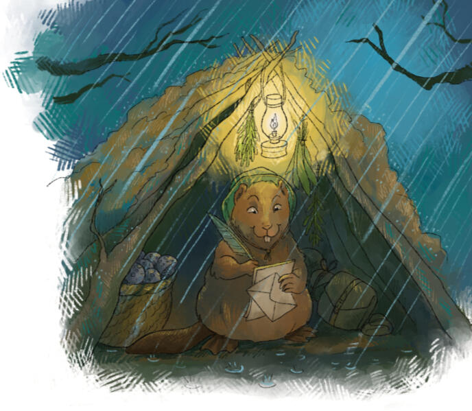 Illustration created for Apawthecaria by Stout Stoat Press