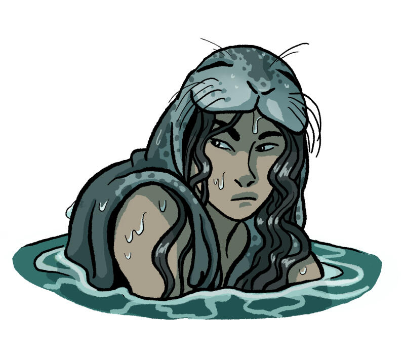 Selkie sticker design