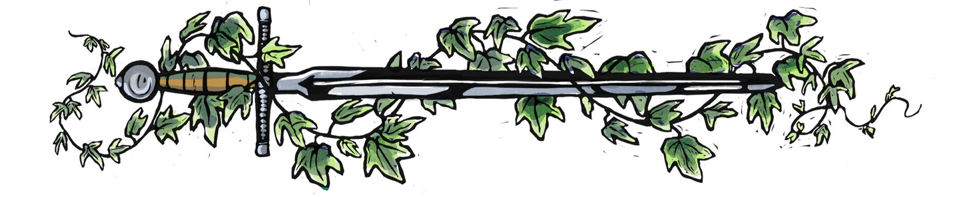 Faux linocut sword for client 2025